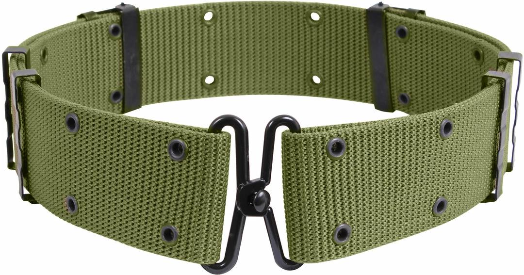 Rothco Olive Drab - Army Style Pistol Belt With Metal Buckle (Nylon) 3 Rothco Olive Drab - Army Style Pistol Belt With Metal Buckle (Nylon)