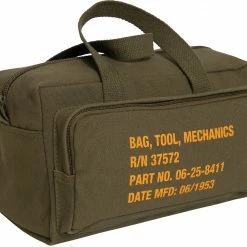 Army Navy Store Olive Drab - G.I. Type Zipper Pocket Mechanics Tool Bag With Military Stencil Bags