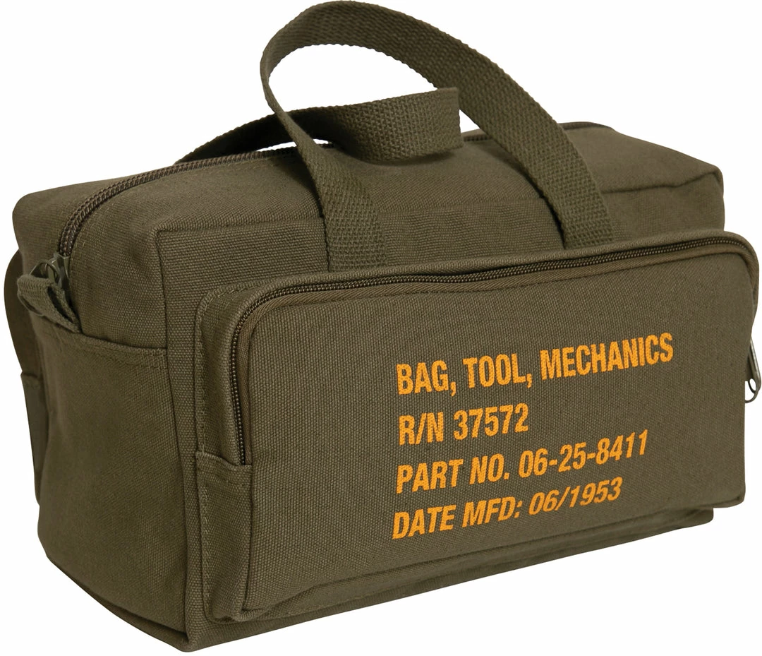 Army Navy Store Olive Drab - G.I. Type Zipper Pocket Mechanics Tool Bag With Military Stencil Bags 3 Army Navy Store Olive Drab - G.I. Type Zipper Pocket Mechanics Tool Bag With Military Stencil Bags