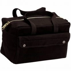 Rothco Bags Black - Military GI Style Mechanics Tool Bag With Brass Zipper - Cotton Canvas