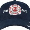 Rothco Headwear Navy Blue - FIRE DEPT Deluxe Adjustable Cap With Fire Department Emblem