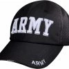 Rothco Black - Army Mesh Back Tactical Cap Headwear 2 Rothco Black - Army Mesh Back Tactical Cap Headwear