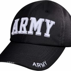 Rothco Black - Army Mesh Back Tactical Cap Headwear
