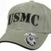 Rothco Headwear Olive Drab - Vintage USMC Low Profile Adjustable Baseball Cap 1 Rothco Headwear Olive Drab - Vintage USMC Low Profile Adjustable Baseball Cap