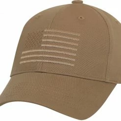 Army Navy Store Headwear Coyote Brown - U.S. Flag Low Profile Cap