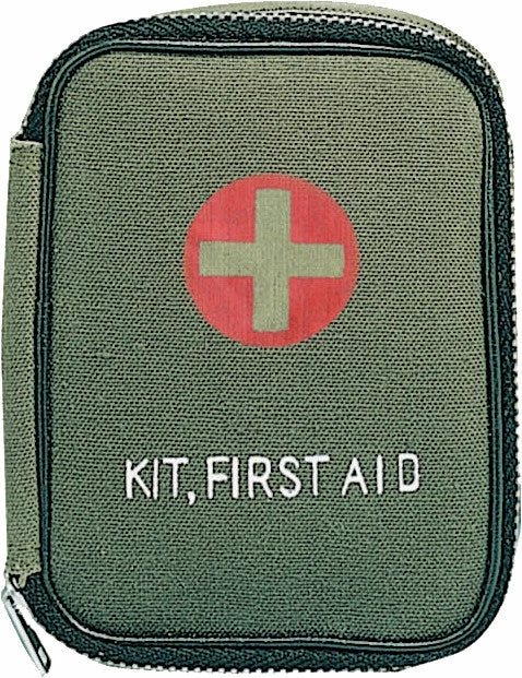 Rothco Olive Drab - Military Zipper First Aid Kit With Contents 3 Rothco Olive Drab - Military Zipper First Aid Kit With Contents