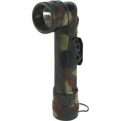 Rothco Flashlights Woodland Camouflage - Army Style D-Cell Anglehead Flashlight