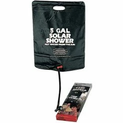 Rothco Black - Portable Solar Hot Water Camp Shower 5 Gallon