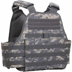 Army Navy Store Vests ACU Digital Camouflage - Military Tactical MOLLE Plate Carrier Armor Vest