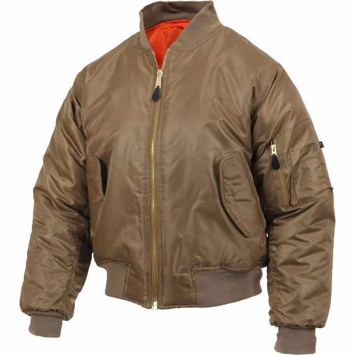 Rothco Coyote Brown - Air Force MA-1 Bomber Flight Jacket Jackets / Coats 3 Rothco Coyote Brown - Air Force MA-1 Bomber Flight Jacket Jackets / Coats