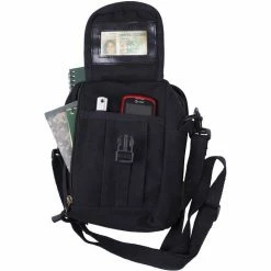 Army Navy Store Black - Classic Military Passport Travel Shoulder Pouch Pouches