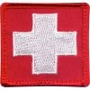 Rothco White Cross On Red Patch With Hook Back 1 Rothco White Cross On Red Patch With Hook Back