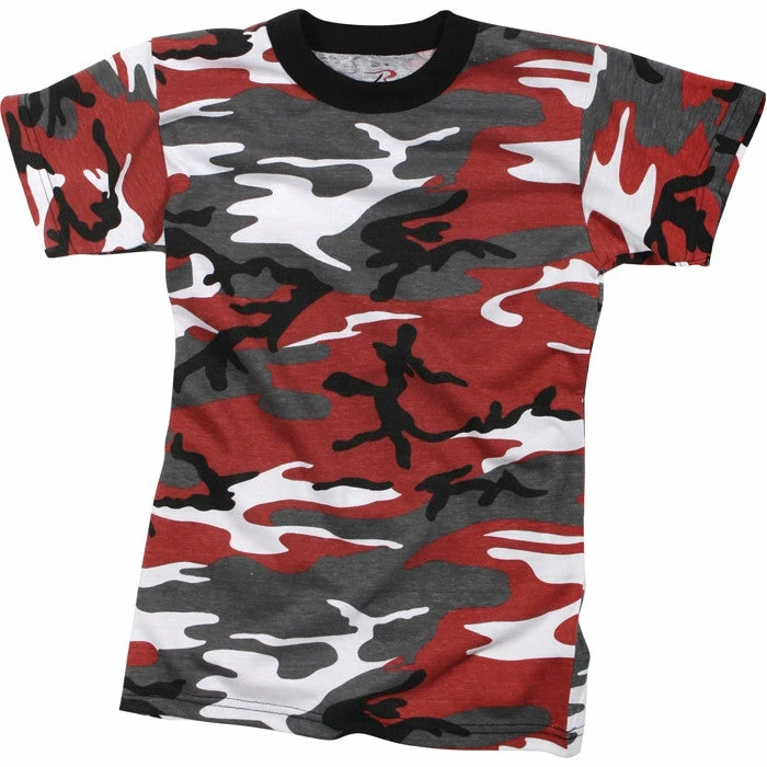 Rothco Shirts Red Camouflage - Kids Military T-Shirt 3 Rothco Shirts Red Camouflage - Kids Military T-Shirt