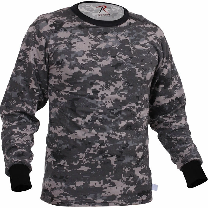 Rothco Shirts Subdued Urban Digital Camo - Military Long Sleeve T-Shirt 5 Rothco Shirts Subdued Urban Digital Camo - Military Long Sleeve T-Shirt