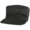 Rothco Black Military Fatigue Cap Polyester Cotton Fitted Hat Headwear
