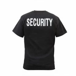 Rothco Shirts Black - Double Sided Official SECURITY Raid T-shirt