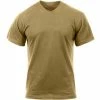Rothco Brown - Military GI Type Short Sleeve T-Shirt - Polyester Cotton Shirts
