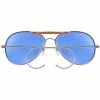 Army Navy Store Blue Lenses - US Air Force Style Aviator Sunglasses With Case Sunglasses / Goggles / Optics