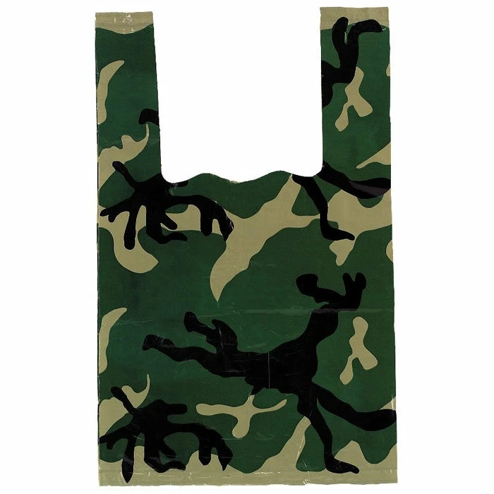 Rothco Woodland Camouflage - Medium Size Shopping Bags 100 Pack 3 Rothco Woodland Camouflage - Medium Size Shopping Bags 100 Pack