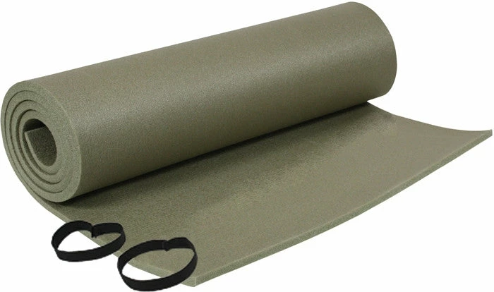 Rothco Olive Drab - Genuine GI Foam Sleeping Pad With Ties 3 Rothco Olive Drab - Genuine GI Foam Sleeping Pad With Ties