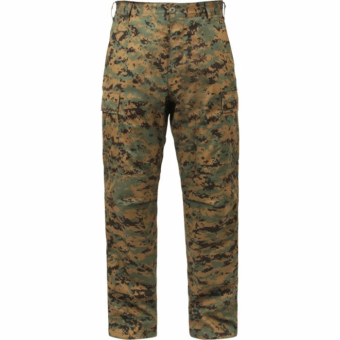 Rothco Digital Woodland Camouflage - Military BDU Pants - Cotton Polyester Twill 3 Rothco Digital Woodland Camouflage - Military BDU Pants - Cotton Polyester Twill