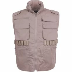 Rothco Khaki - Tactical Outdoor Military Ranger Vest Vests
