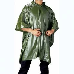 Army Navy Store Hooded Pocket Ponchos (Vinyl)