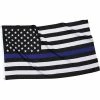 Army Navy Store US American Flag Thin Blue Line (Support The Police) Flag 3' X 5' Flags