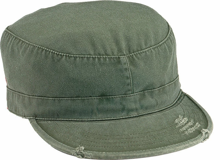 Rothco Headwear Olive Drab - Military Vintage Fatigue Cap - Cotton Polyester 3 Rothco Headwear Olive Drab - Military Vintage Fatigue Cap - Cotton Polyester