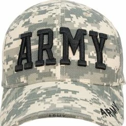 Rothco ACU Digital Camouflage - ARMY Deluxe Adjustable Cap With Black Lettering