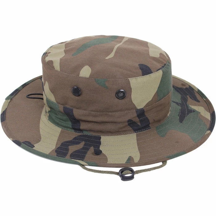 Rothco Woodland Camouflage - Adjustable Boonie Hat Headwear 3 Rothco Woodland Camouflage - Adjustable Boonie Hat Headwear