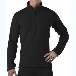 Rothco Black - ECWCS Generation III Underwear Zip-Collar Shirt
