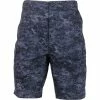 Rothco Digital Midnight Blue Camouflage - Military Cargo BDU Shorts (Polyester/Cotton Twill)