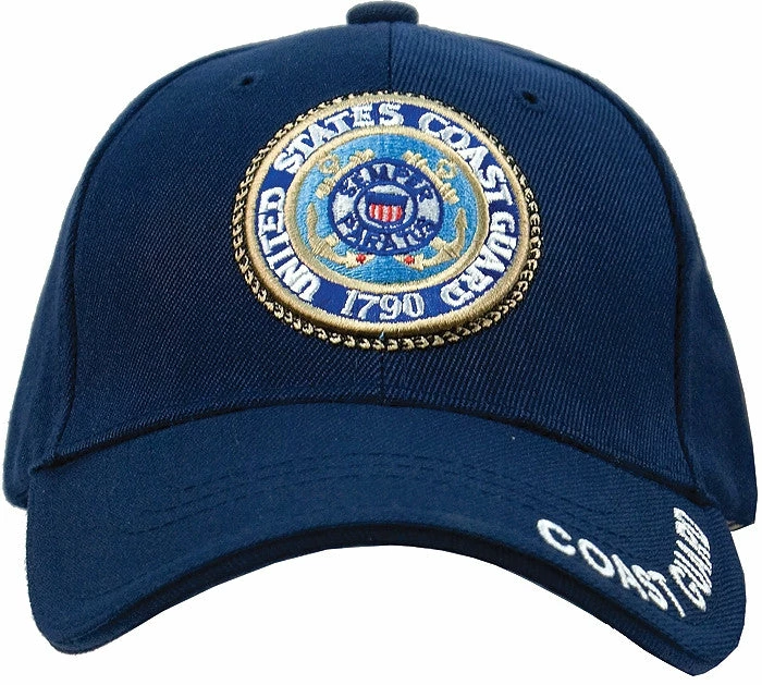 Rothco Navy Blue - US COAST GUARD Deluxe Adjustable Cap With Emblem 3 Rothco Navy Blue - US COAST GUARD Deluxe Adjustable Cap With Emblem