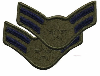 Army Navy Store Subdued - US Air Force Airman 1st Class Sew On Patch Pair A1C 1986-1992 Patches 4 Army Navy Store Subdued - US Air Force Airman 1st Class Sew On Patch Pair A1C 1986-1992 Patches