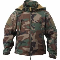 Rothco Woodland Camouflage - Tactical Special Operations Soft Shell Jacket Jackets / Coats