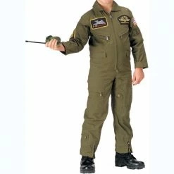 Rothco Olive Drab - Kids Top Gun Flight Coveralls With Patches