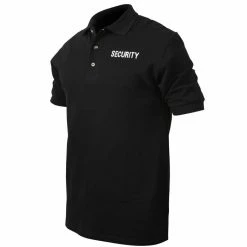 Rothco Black - Two Sided Law Enforcement SECURITY Golf Shirt Shirts