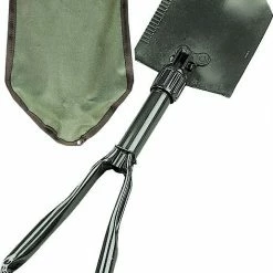 Rothco Olive Drab - Heavy Duty Deluxe Tri-Fold Shovel With Cover Camping / Survival Gear