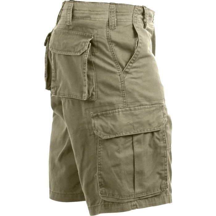 Rothco Khaki - Military Vintage Paratrooper Cargo Shorts 4 Rothco Khaki - Military Vintage Paratrooper Cargo Shorts