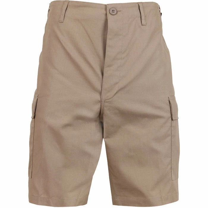 Rothco Khaki - Military Cargo BDU Shorts - Cotton Ripstop 6 Rothco Khaki - Military Cargo BDU Shorts - Cotton Ripstop