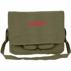 Army Navy Store Bags Olive Drab - Israeli Paratrooper Shoulder Bag With Emblem