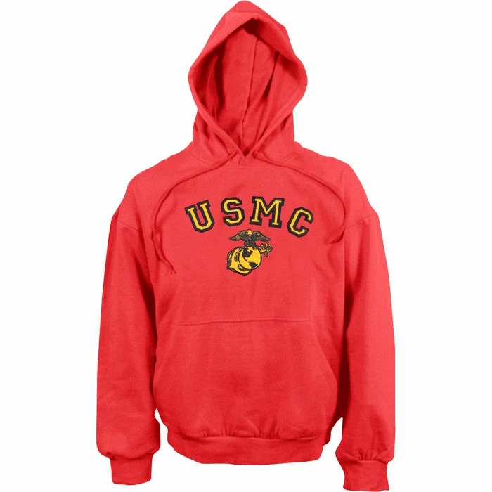 Rothco Red - USMC Pullover Hooded Sweatshirt Shirts 3 Rothco Red - USMC Pullover Hooded Sweatshirt Shirts