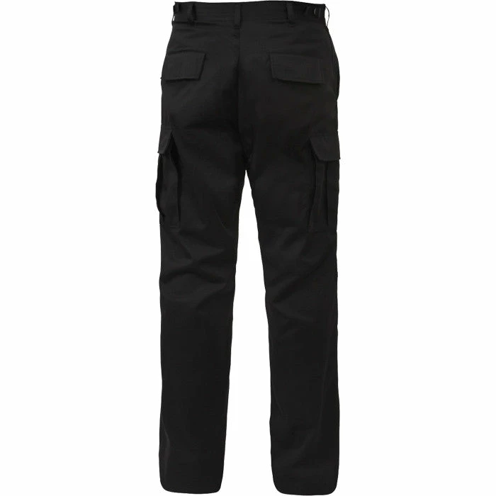 Rothco Black - Military BDU Pants (Cotton Rip-Stop) 3 Rothco Black - Military BDU Pants (Cotton Rip-Stop)
