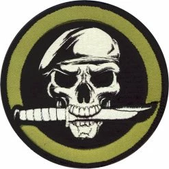 Rothco Military Skull And Knife Patch With Hook Back Patches