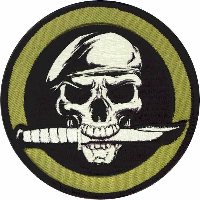 Rothco Military Skull And Knife Patch With Hook Back Patches 3 Rothco Military Skull And Knife Patch With Hook Back Patches
