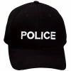 Rothco Black - Law Enforcment POLICE Adjustable Cap With White Lettering Headwear