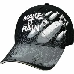 Rothco Black - Military Deluxe Low Profile Make It Rain Adjustable Baseball Cap Headwear