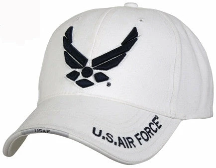 Rothco White - Air Force Wing Low Profile Adjustable Baseball Cap Headwear 3 Rothco White - Air Force Wing Low Profile Adjustable Baseball Cap Headwear