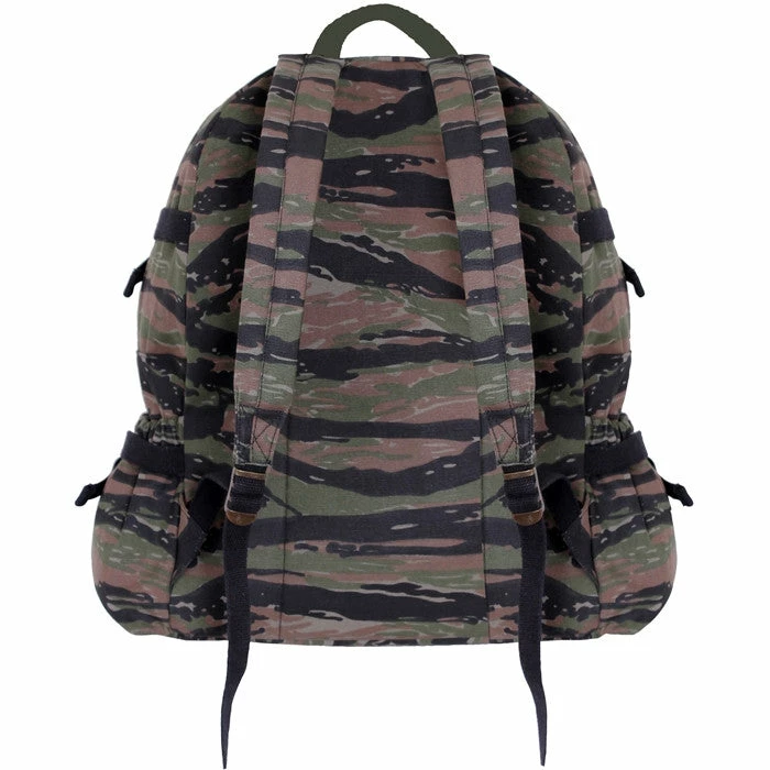 Army Navy Store Tiger Stripe Camouflage - Vintage Military Style Jumbo Backpack Bags 3 Army Navy Store Tiger Stripe Camouflage - Vintage Military Style Jumbo Backpack Bags